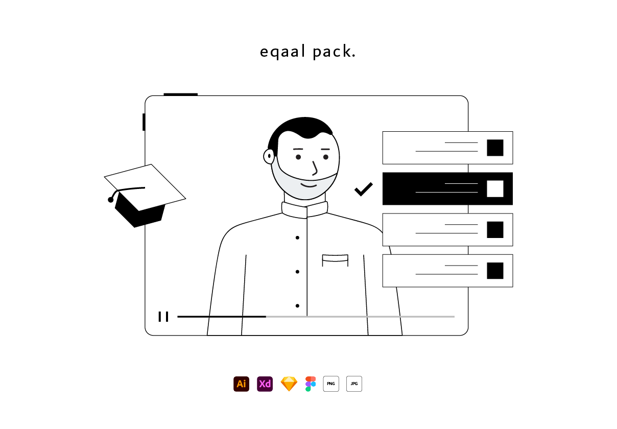 Eqaal - e-learning illustrations pack